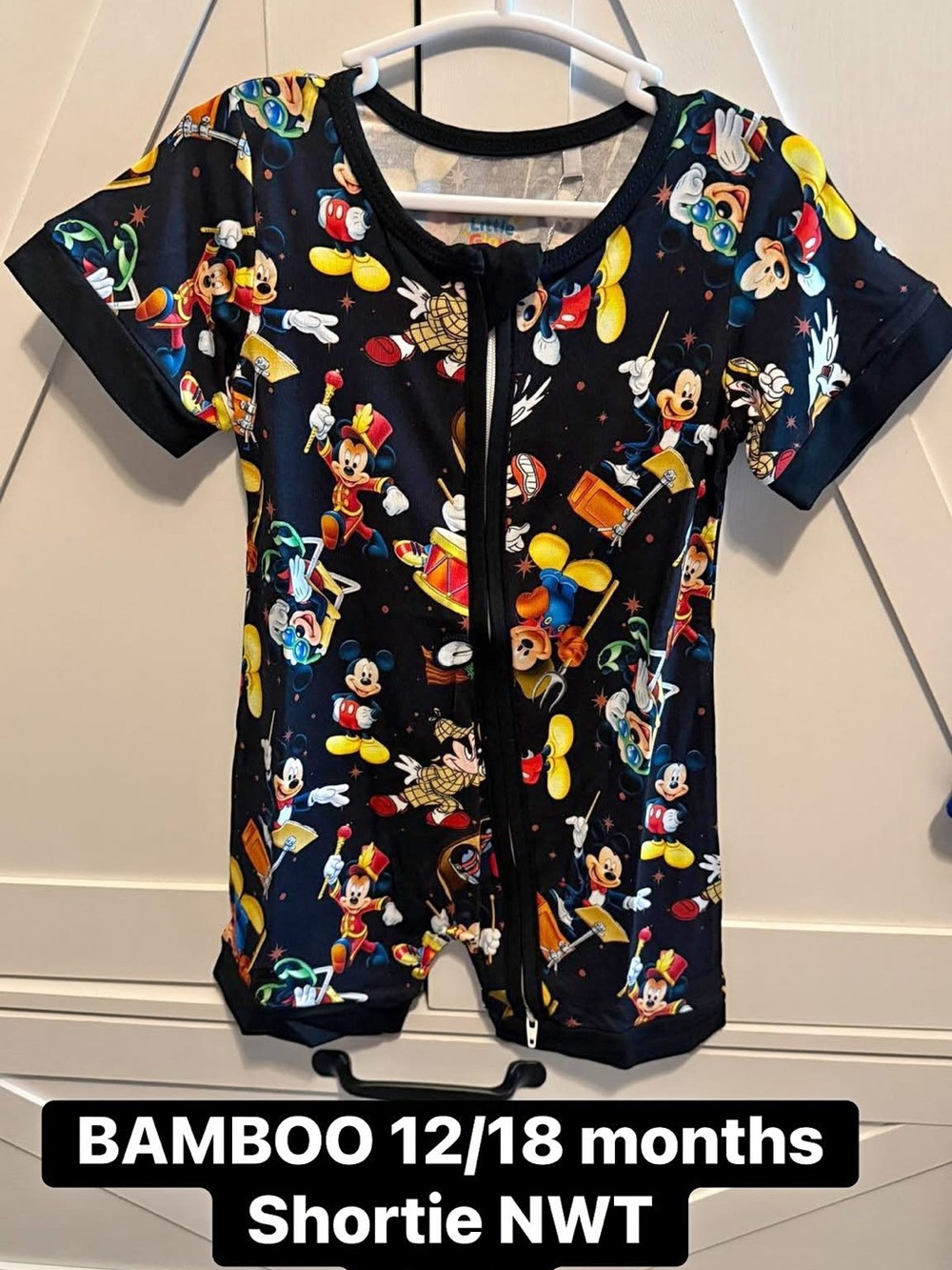 BAMBOO Shortie with Little Glow Kids Mickey Mouse